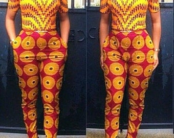 Ankara Jumpsuit, African jumpsuit, African party, African wedding, floral jumpsuit, African clothing, African Print jumpsuit,