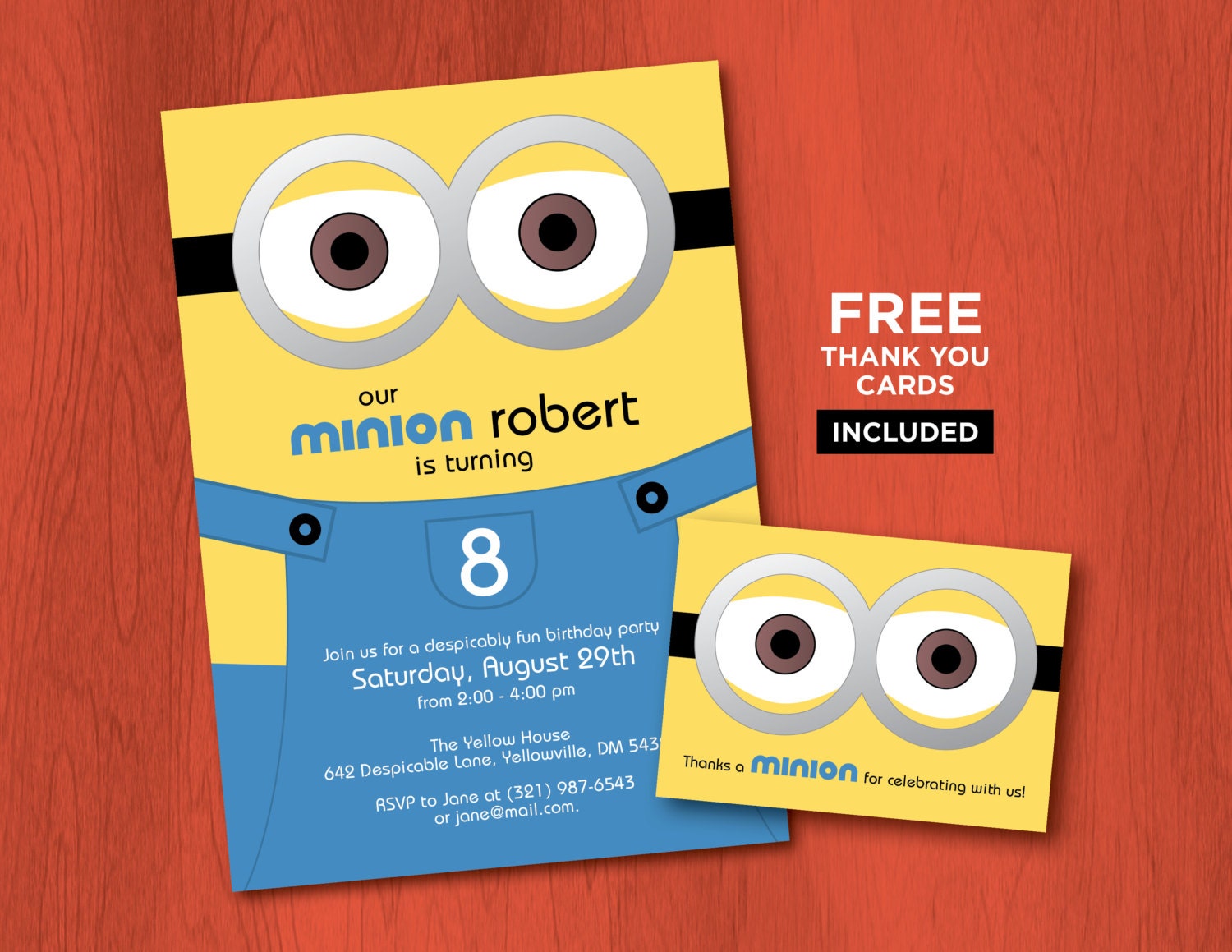 Printable Minion Birthday Invitations 2023 Calendar Printable