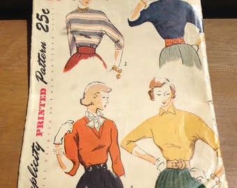 Simplicity 3302 50's Blouse size 14