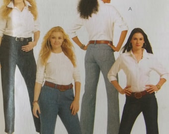 Sewing pattern McCall's 5894 Misses' and women's jeans new uncut size 8 to 16