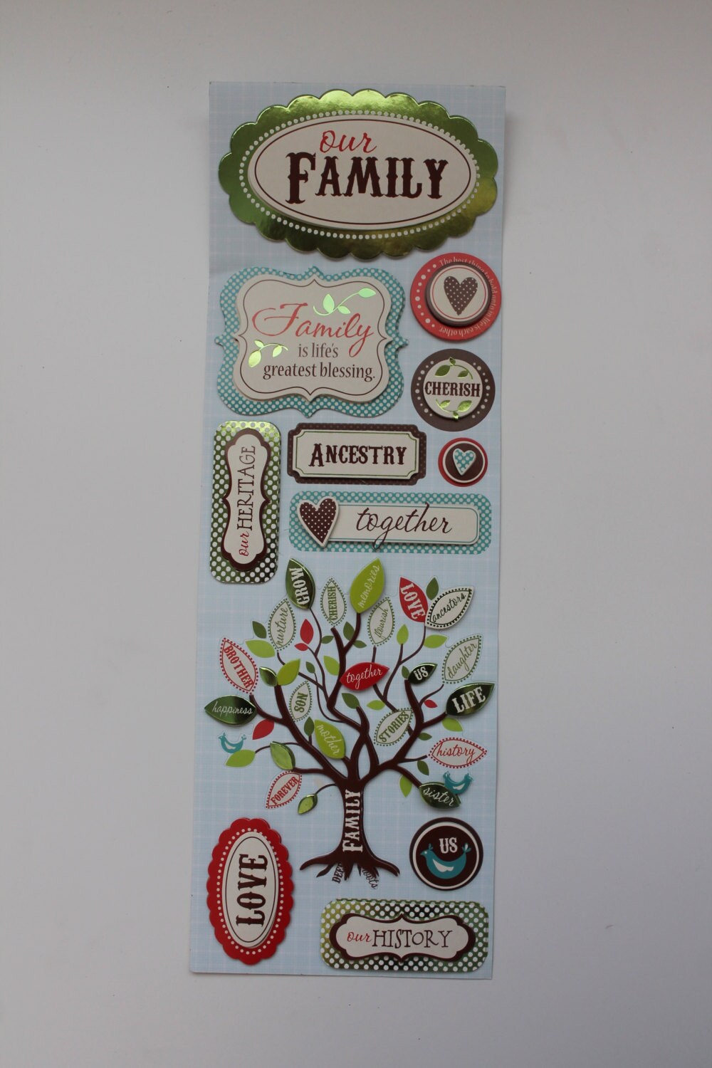 Scrapbooking Stickers Recollections Family Scrapbook