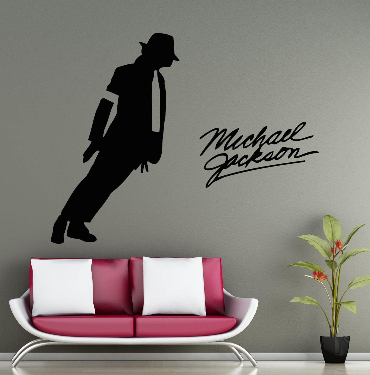 Michael Jackson Wall Vinyl Decal Smooth Criminal King of Pop