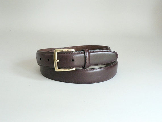 Mens Size 38 / 95 Oxblood Leather Belt