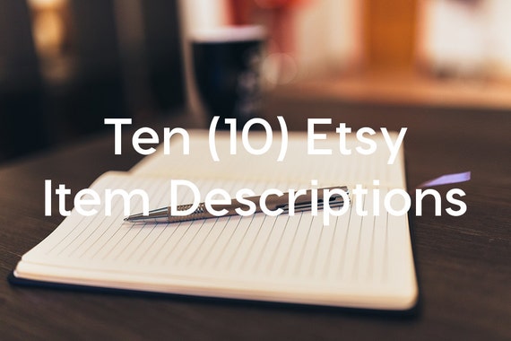 Etsy Product Description for Ten (10) listings - SEO - product ...