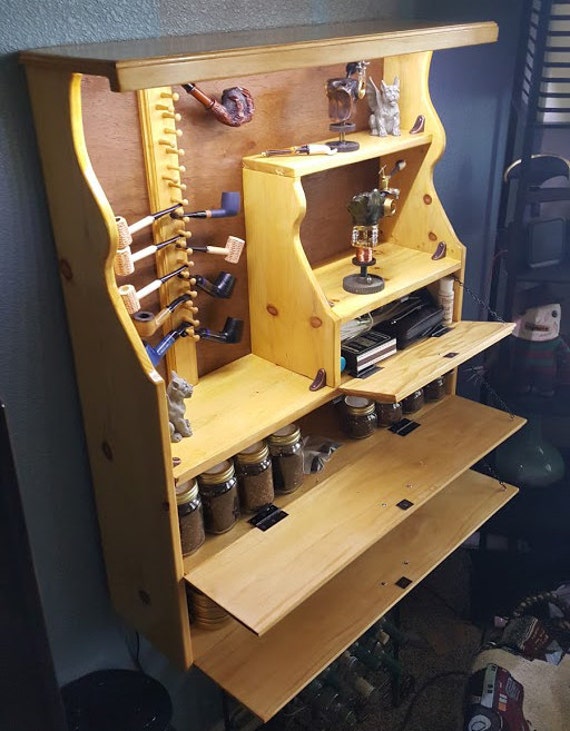 18Pipe Handmade Lighted Tobacco Pipe Rack