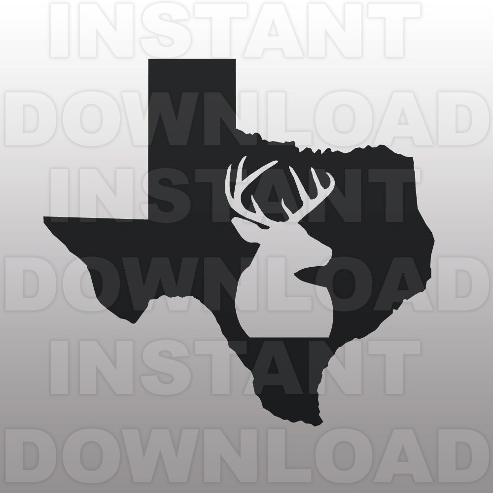 Download Deer Hunting Buck Texas SVG File Cutting Template-Clip Art for