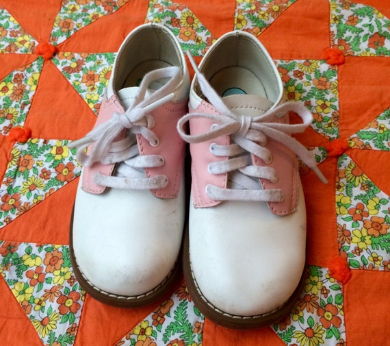 RESERVED Pink Saddle Shoes Baby 7