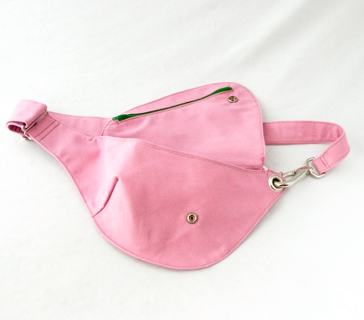 Fanny Pack in Baby Pink Cotton Duck Canvas Belt Bag Hip