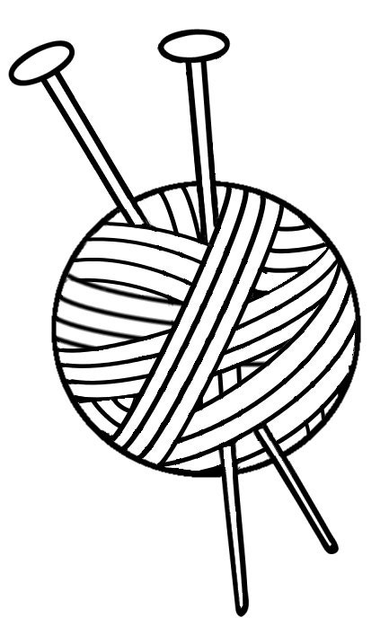 yarn and needles clip art - photo #14