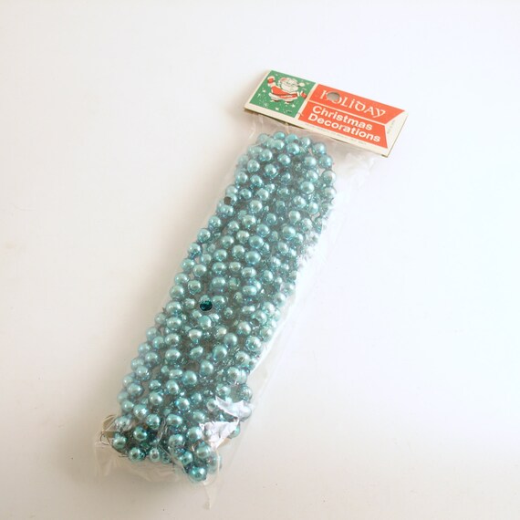 vintage glass bead garland christmas tree aqua by efinegifts vintage glass bead garland christmas tree aqua by efinegifts