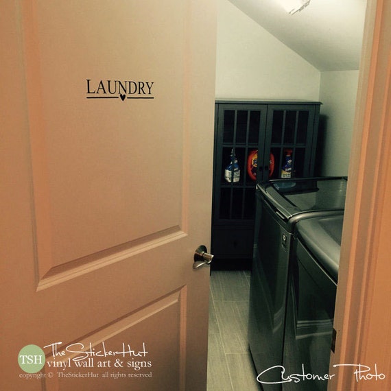 Items similar to Laundry - Laundry Room Decor - Vinyl Lettering - Housewares - Laundry Art ...