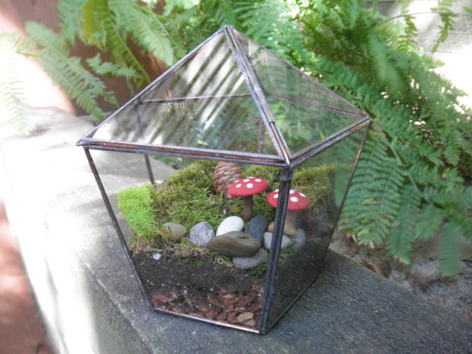 tabletop stained glass terrarium tabletop stained glass terrarium