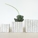Medium Herringbone Square Planter - Made to Order