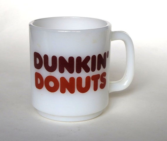 Vintage Dunkin Donuts Glass Mug McKee Glasbake