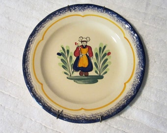 Pornic Bretagne ceramic plate