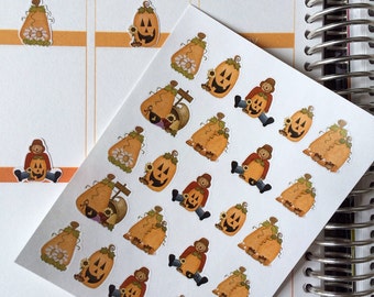 Fall Stickers, Halloween Stickers, Perfect For The Erin Condren Planner, Stickers, Planner Stickers