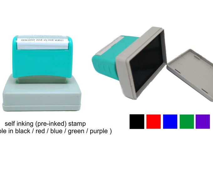 Personalized Self Inking Return Address Stamp - self inking address stamp - Custom Rubber Stamp R175