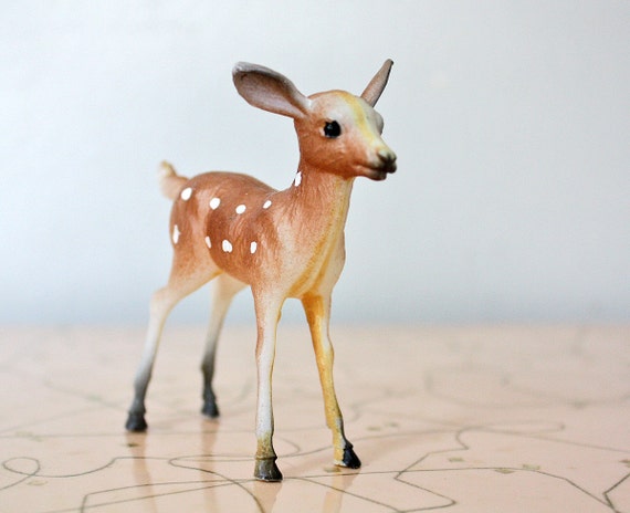 plastic deer figurine