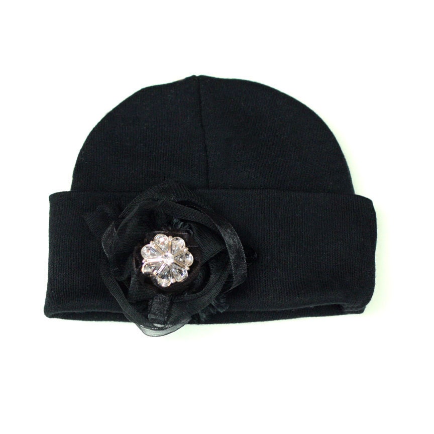 Black Baby Beanie Hat
