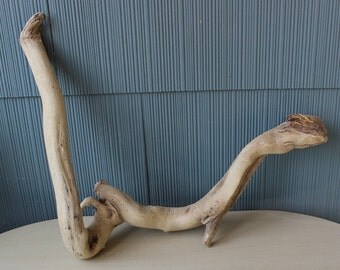 Surf Tumbled Driftwood Wall Hanging , Drift Wood Sculpture , Beach House Decor