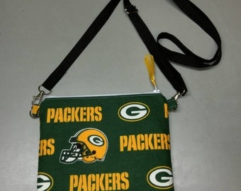 Green Bay Packers purse messenger bag handmade