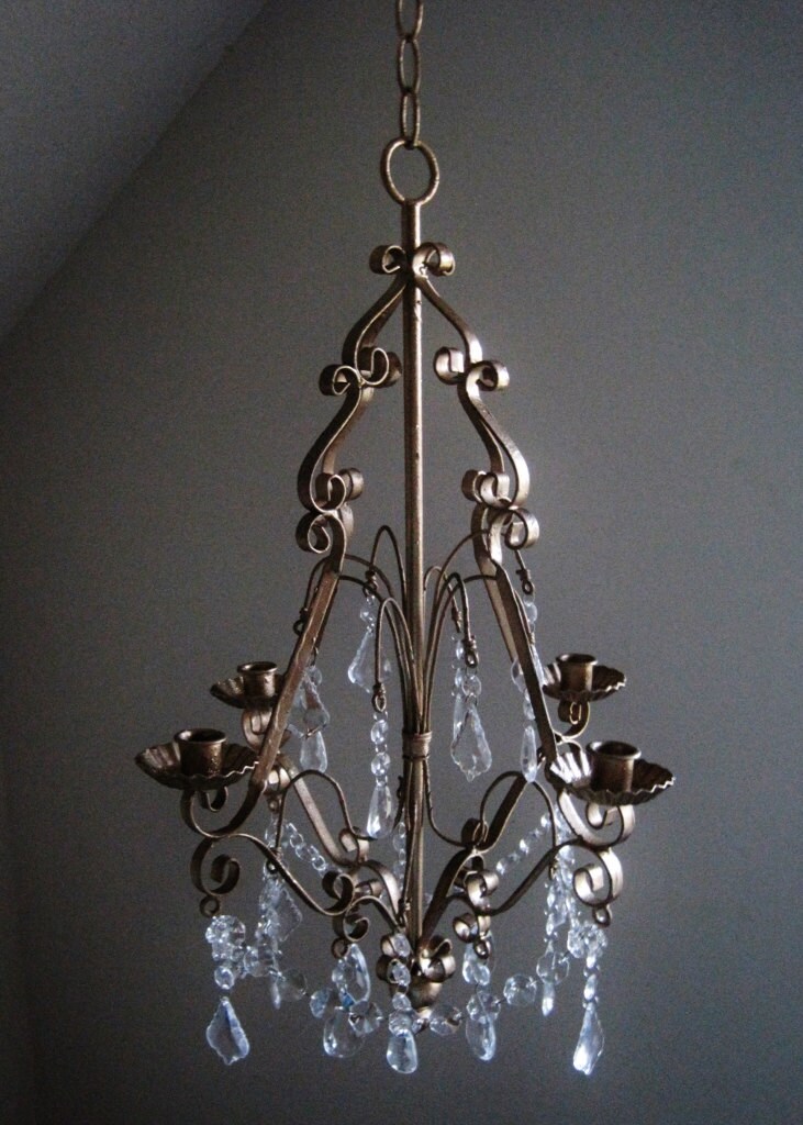Gwenevere's Firelight 4 Candle Chandelier by ShabulousChandeliers