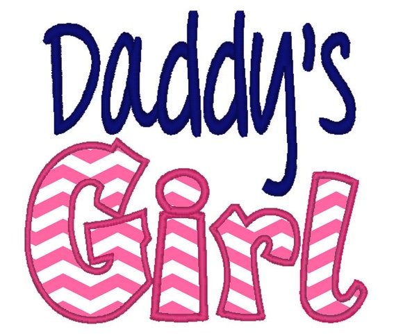 Daddys girl applique machine jessecmault design instant