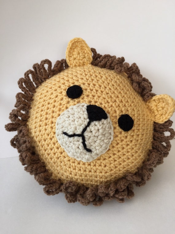 Crochet Lion Pillow