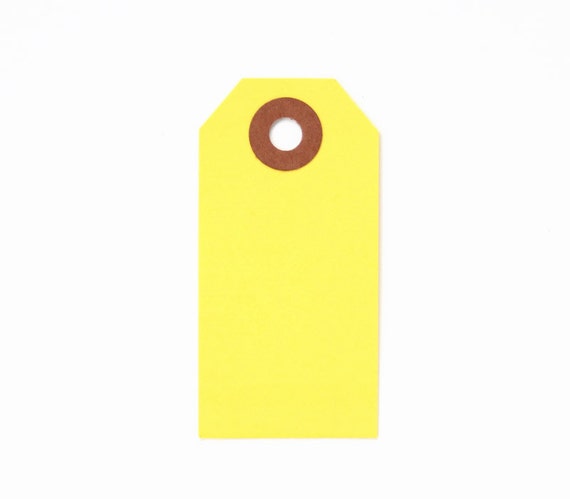 Little Yellow Shipping Tags (100) Il_570xn