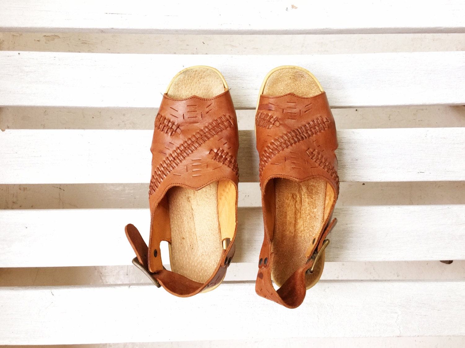 camel slingbacks
