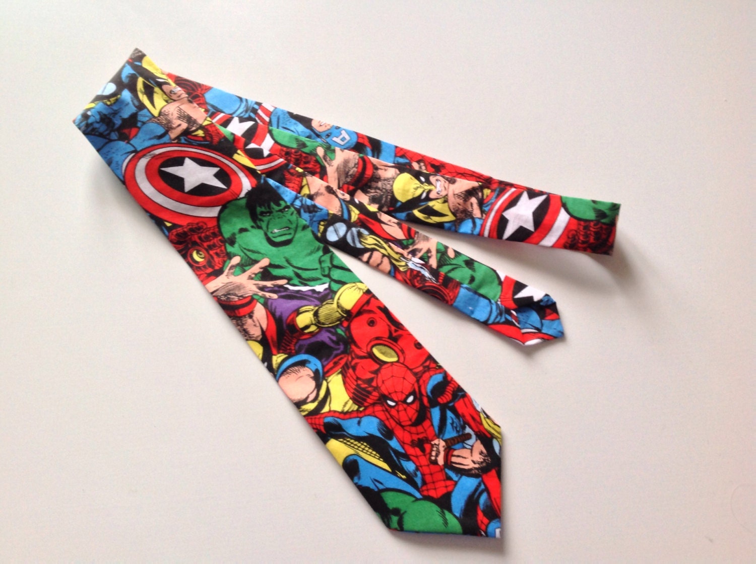 Superhero inspired Ties Men's Necktie avengers marvel