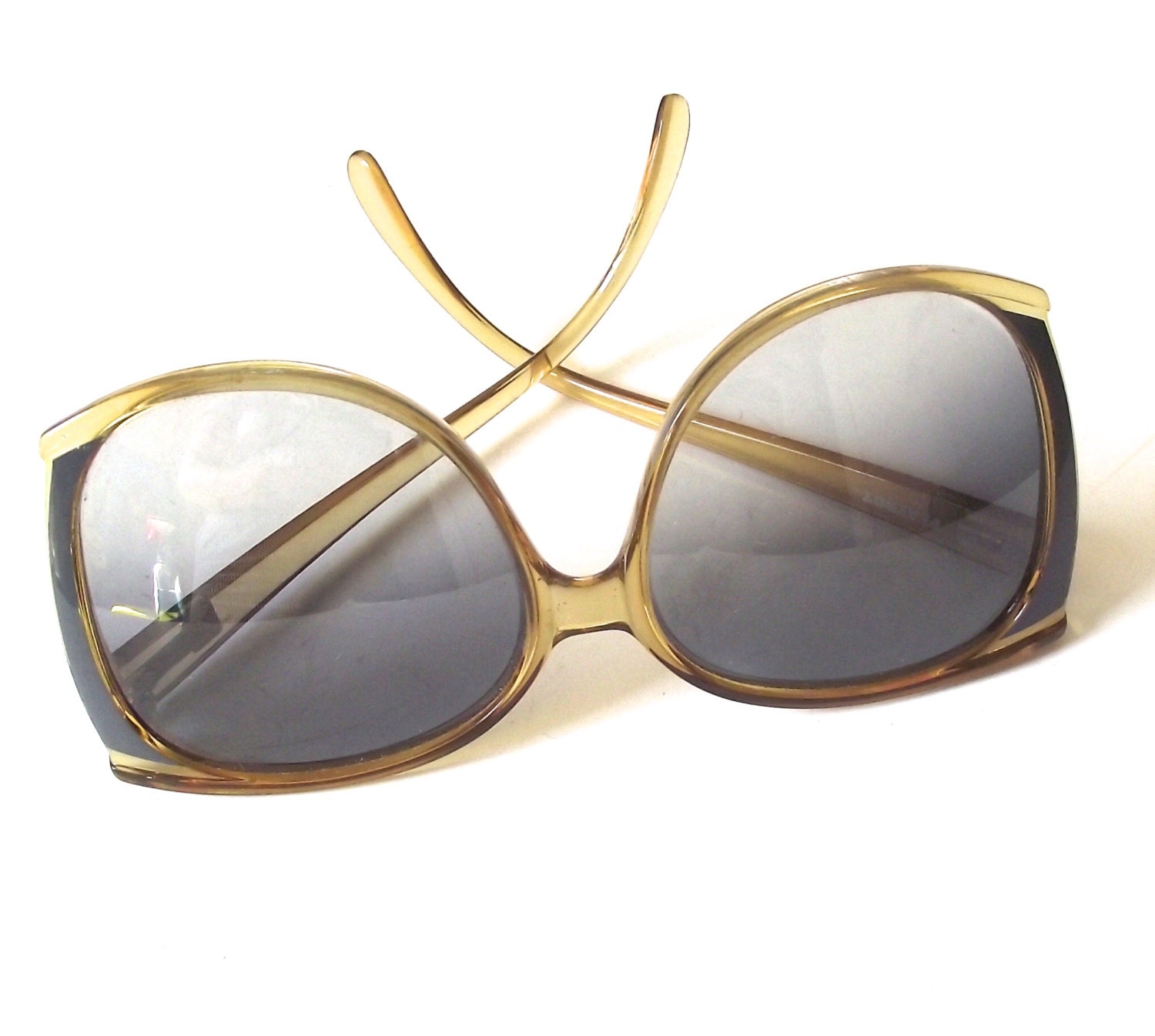 Large Vintage Sunglasses Oversized 1970s Ladies