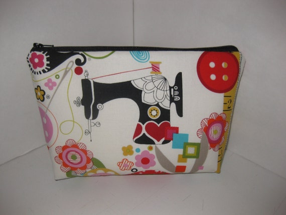 Fabric Zippered Pouch Clutch Bag - Sew Wow Sew Now - Sewing Machine ...
