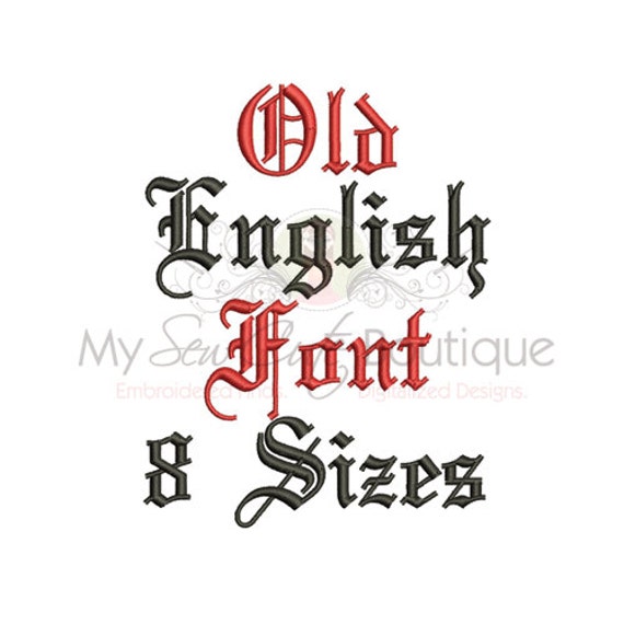 Old English Split Monogram Font Font | Ermes