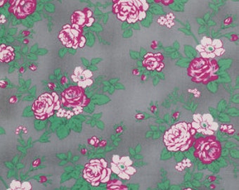 SALE Full Bloom in Smoke from the Billet Doux collection by Verna Mosquera for Free Spirit