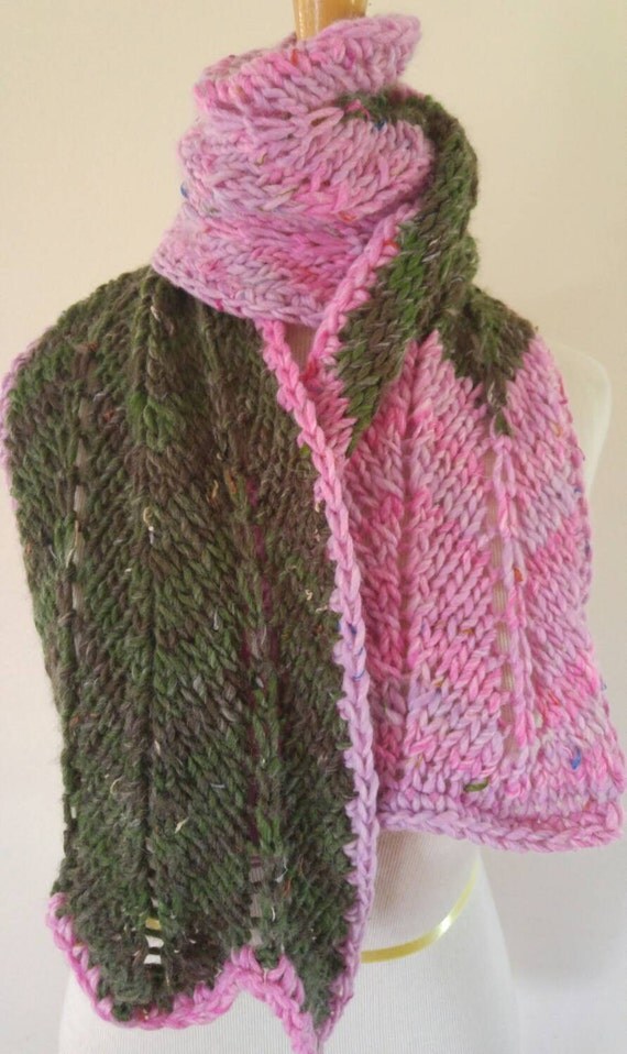 Chunky knit scarf