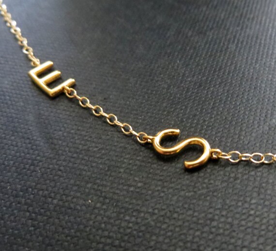 Multiple letter necklace