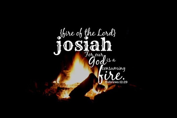 Items similar to Name Bible man Scripture Josiah art Christian print ...