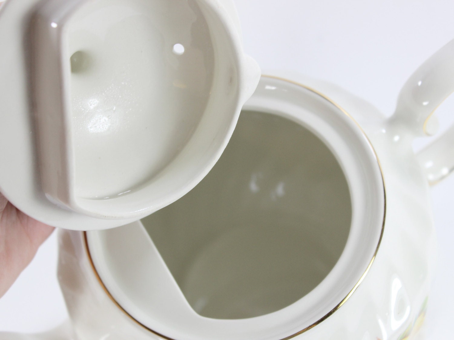 Sadler Windsor Teapot Vintage Tea Pot Yellow Roses 4 Cup