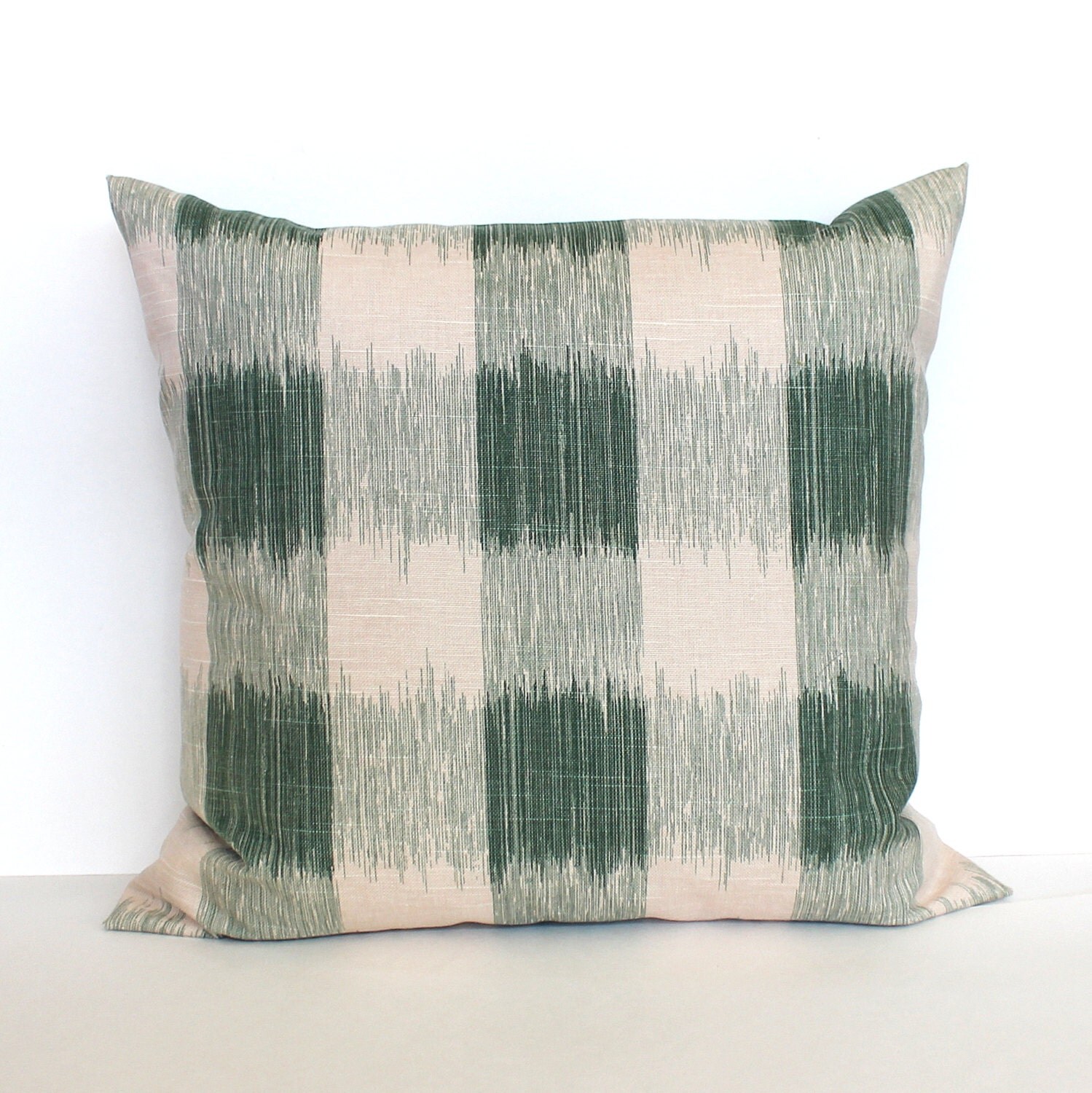 Green Pillow Cover Plaid Pillow Check Pillow Decorative Pillow