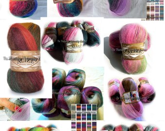 Alize Angora Gold Batik. Selfstriping Yarn. Alize yarn. Mohair yarn. Set of 5 skeins. Wholesale. DSH