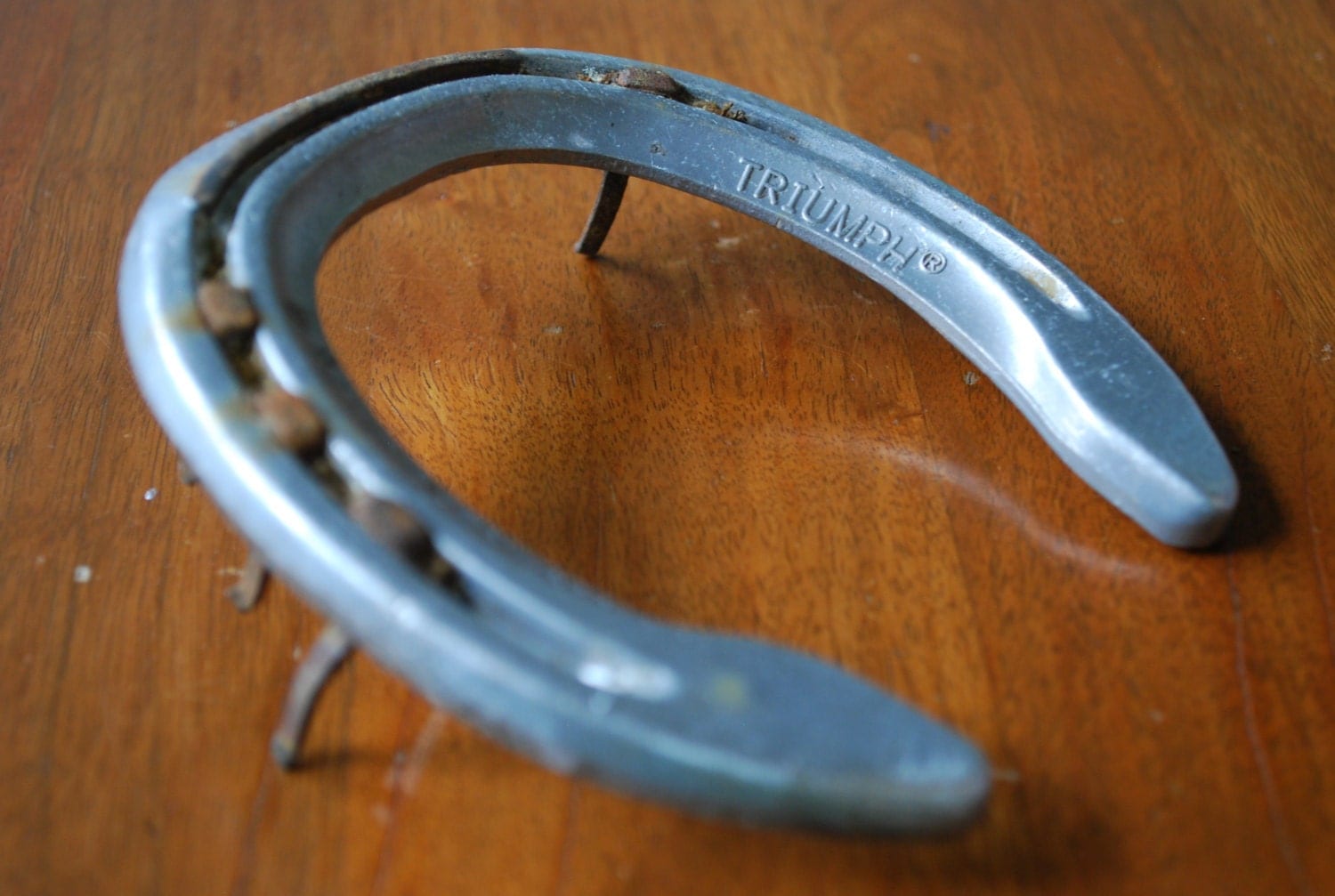 Vintage Horse Shoe Aluminum with four tacks good by KarlsBooks