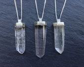 Sample - Quartz Point Necklace - Sterling Silver
