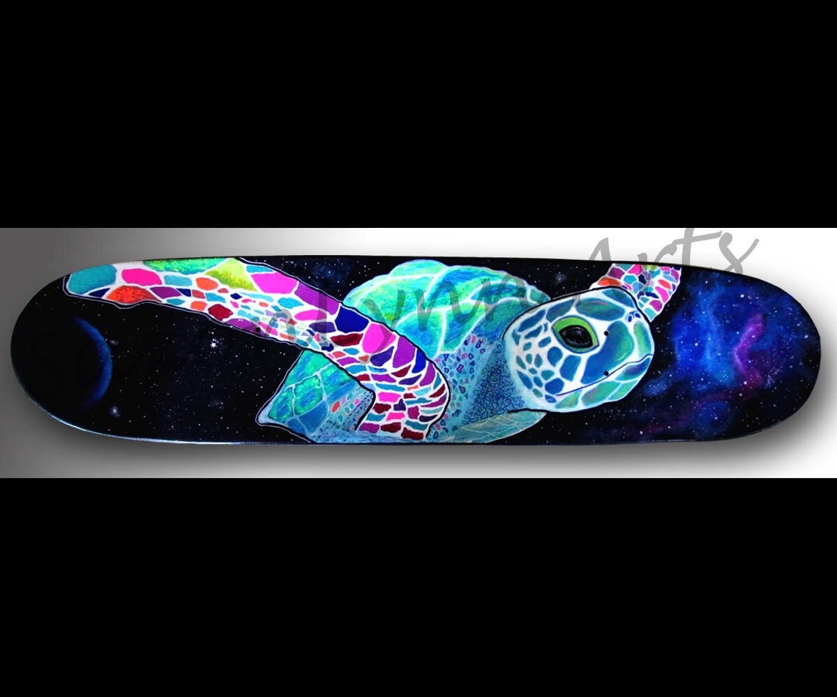 Sea Turtle Wall Art turtle art sea turtle painting skateboard decor ocean Sea Turtle Wall Art turtle art sea turtle painting skateboard decor ocean