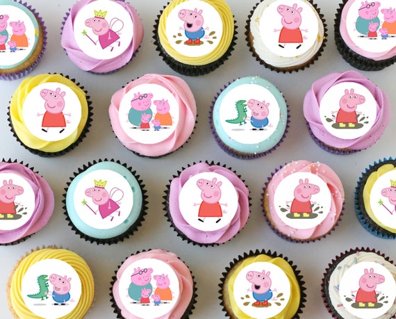 Peppa Pig Mini Edible Cupcake Toppers - 1.1