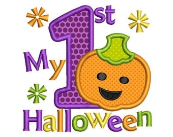 My First Halloween Applique Embroidery Design HA012