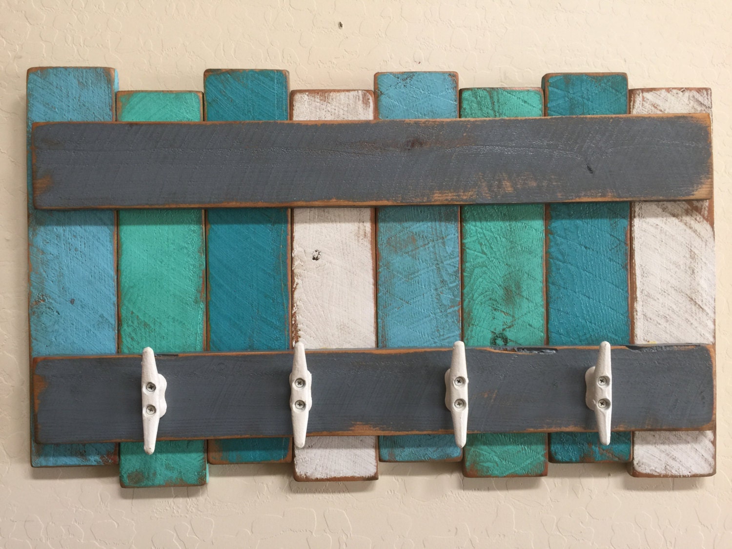 Nautical Coat Rack Beach Theme Coat Rack Rustic Beach Wall