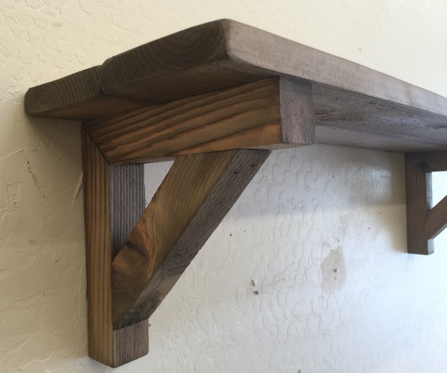 Primitive wall shelf decorative wooden shelf with matching