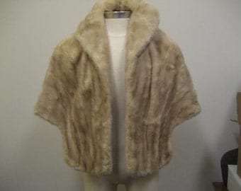 Vintage Blonde Fur Stole