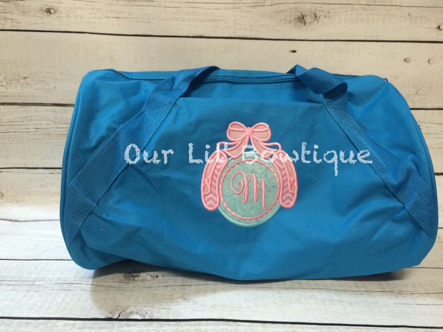 Personalized Dance Bag Monogrammed Dance Bag by OurLilBowtique